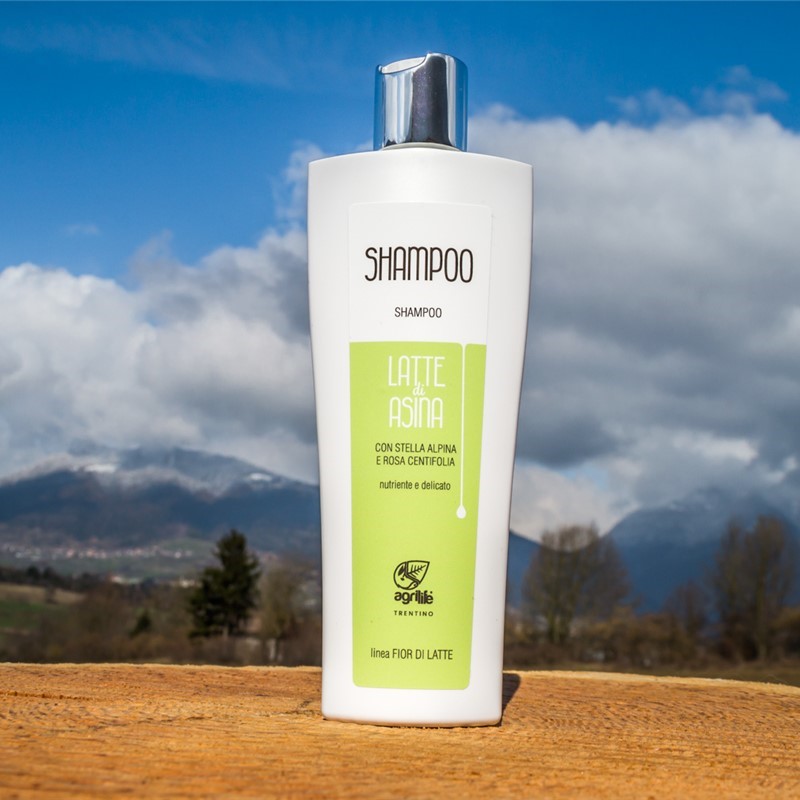 Shampoo - Latte di Asina con estratto di Rosa Centifolia e Stella Alpina